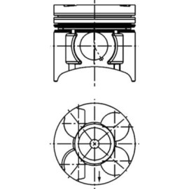 Поршень двигателя OPEL 79,25 KOLBENSCHMIDT 40391610