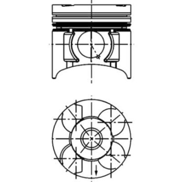 Поршень KOLBENSCHMIDT 40392600