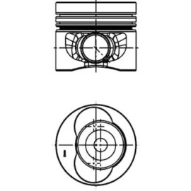 Поршень KOLBENSCHMIDT 40683600