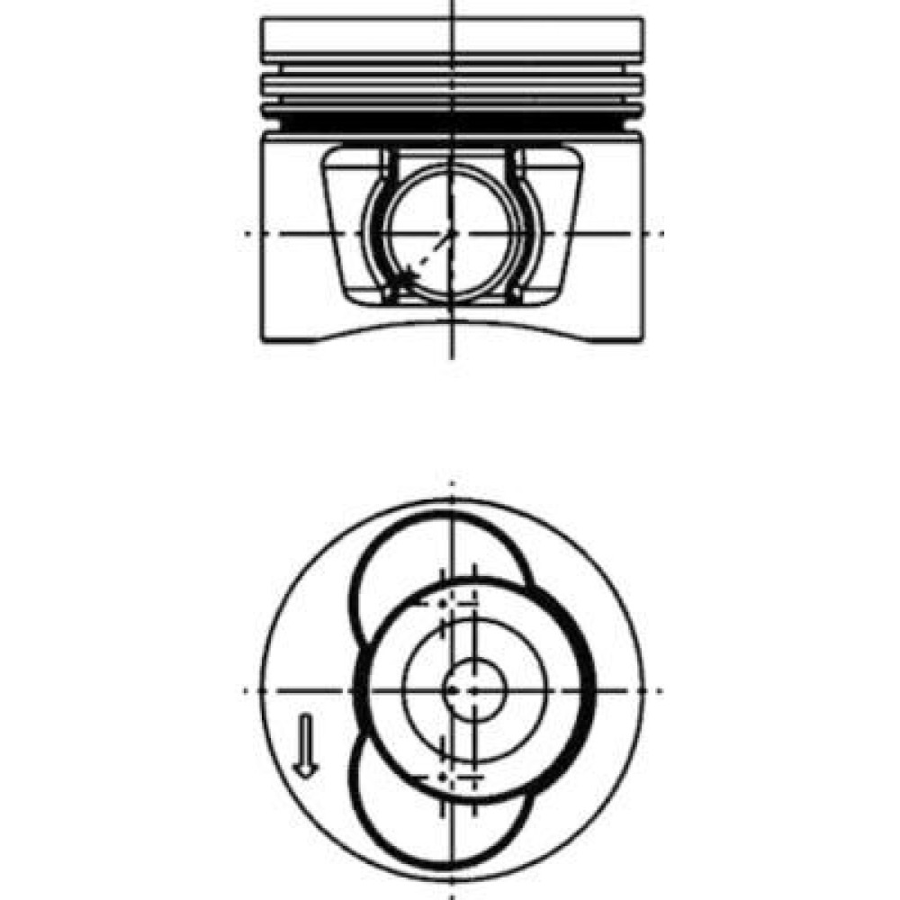 Поршень KOLBENSCHMIDT 40715600