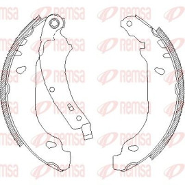 Тормозные колодки барабаны Remsa 407400