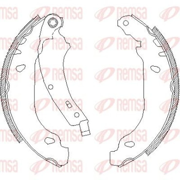 Тормозные колодки барабаны Remsa 407400