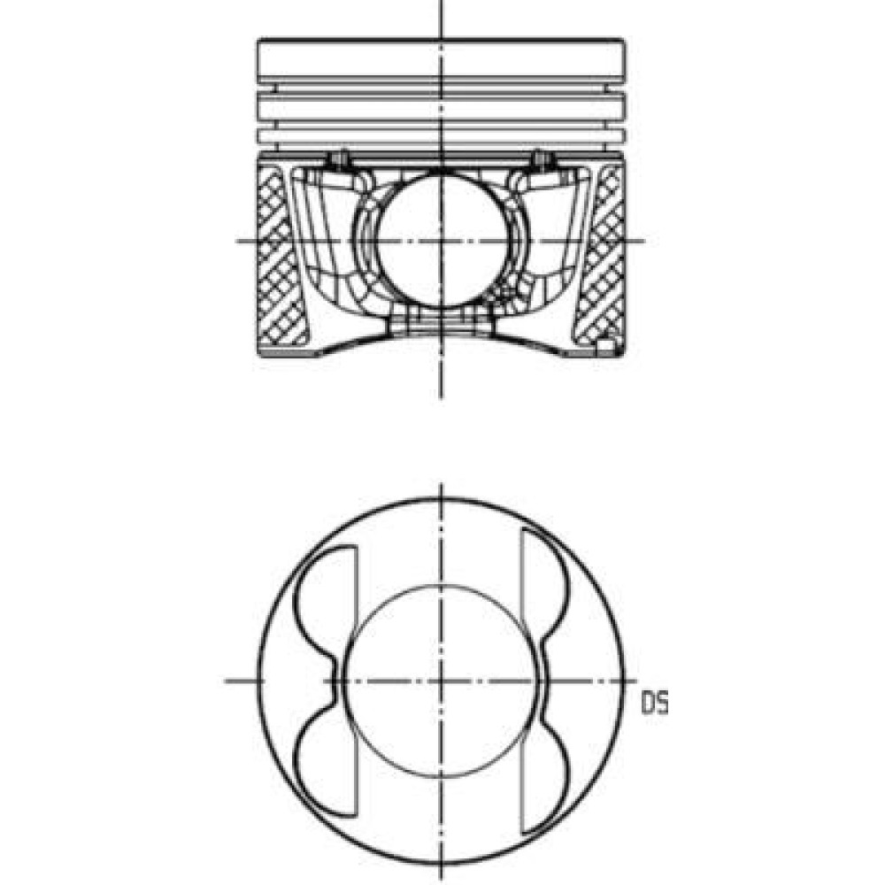 Поршень KOLBENSCHMIDT 40809610