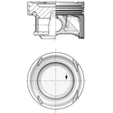 Поршень двигателя M274 KOLBENSCHMIDT 40862600