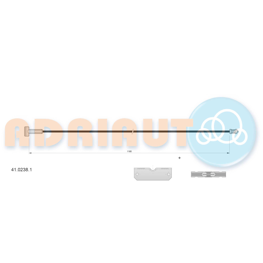 Трос ручного гальма ADRIAUTO 4102381