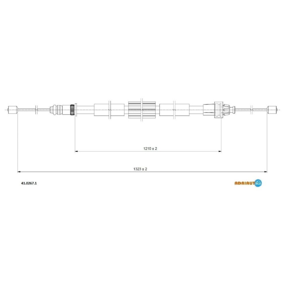Трос ручного тормоза ADRIAUTO 4102671