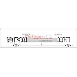 Шланг гальмівний Metzger 4110053