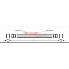 Шланг гальмівний Metzger 4110594