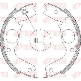 Тормозные колодки барабаны Remsa 414800