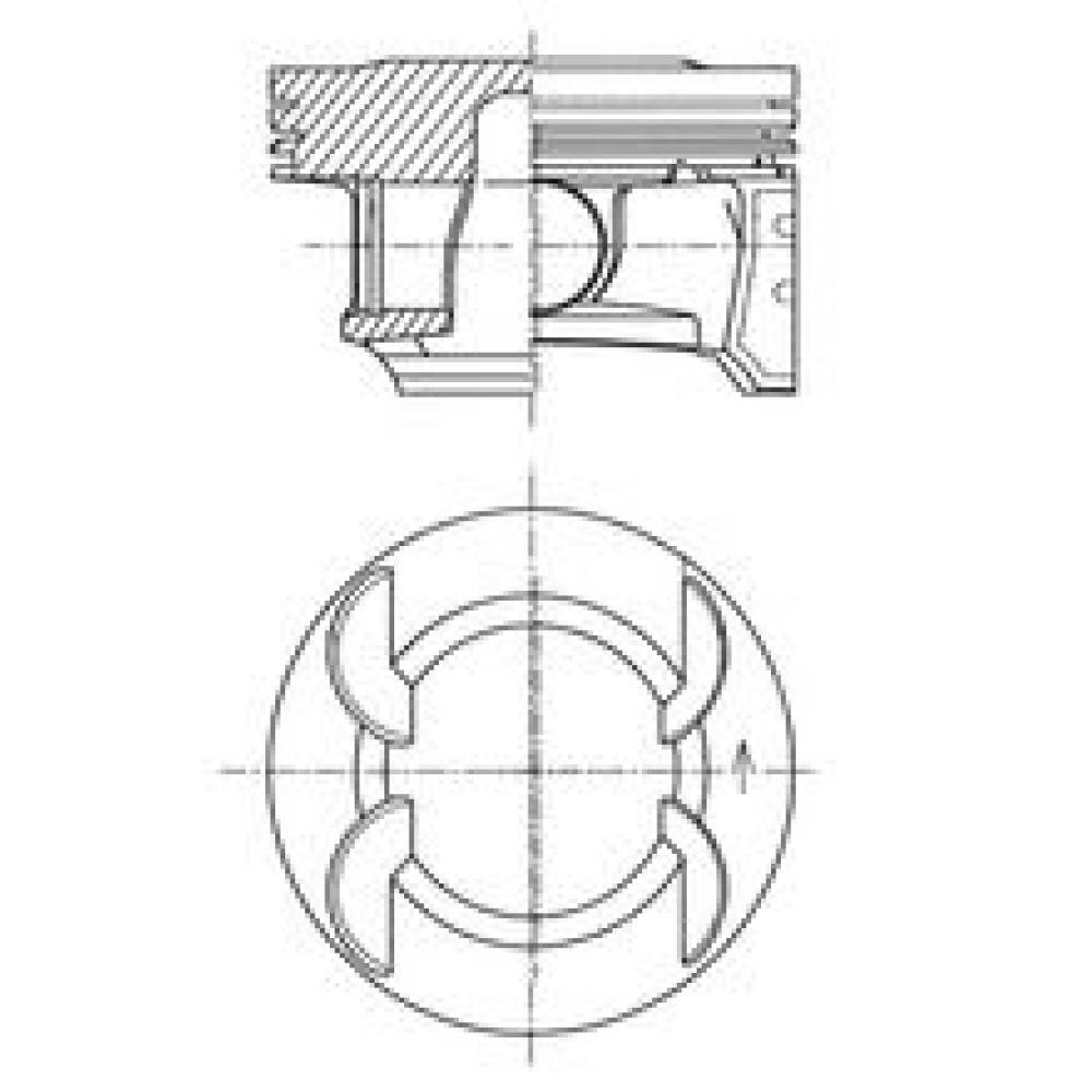 Поршень KOLBENSCHMIDT 41492610