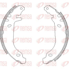 Тормозные колодки барабаны Remsa 416900
