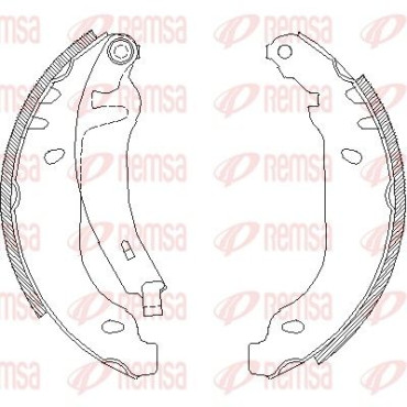 Тормозные колодки барабаны Remsa 416902