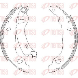 Тормозные колодки барабаны Remsa 417901