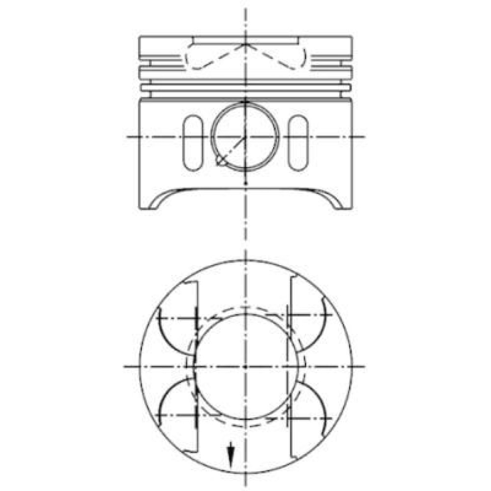 Поршень двигателя MB646 KOLBENSCHMIDT 41882600