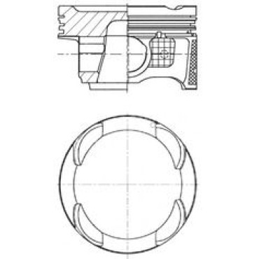 Поршень двигателя KOLBENSCHMIDT 41942620