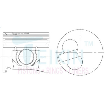 Поршень Teikin 42657a050