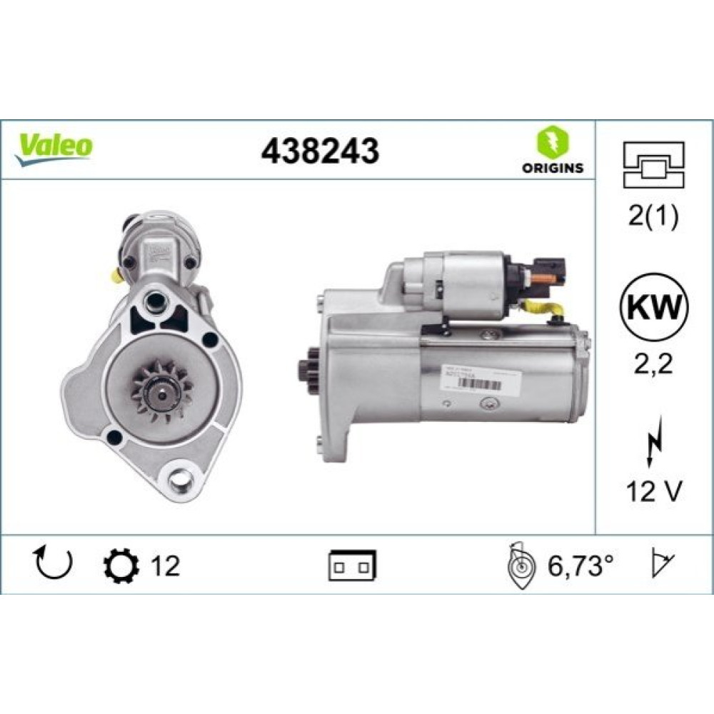 Стартер VALEO 438243