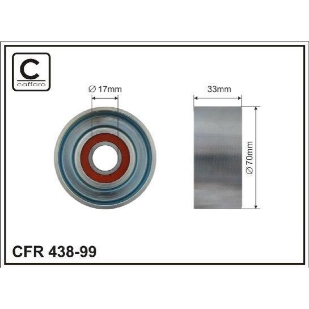 Ролик натяжной CAFFARO 43899