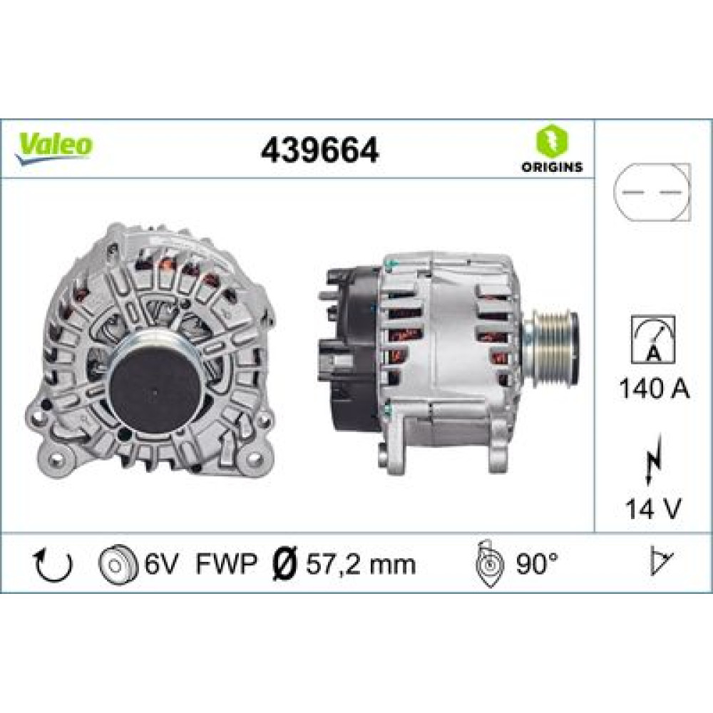 Генератор VALEO 439664