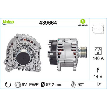 Генератор VALEO 439664