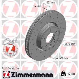 Диск гальмівний ZIMMERMANN 450522652