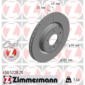 Диск гальмівний ZIMMERMANN 450522820