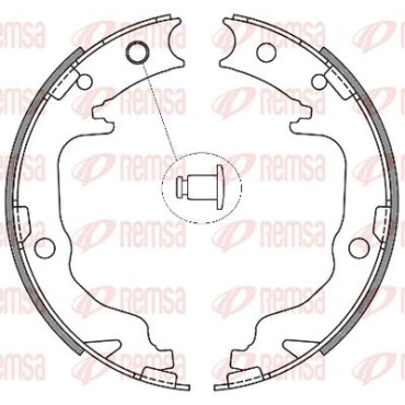 Тормозные колодки барабаны Remsa 464100