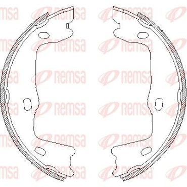 Тормозные колодки барабаны Remsa 465100