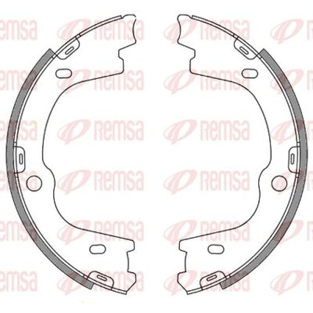 Тормозные колодки барабаны Remsa 467300