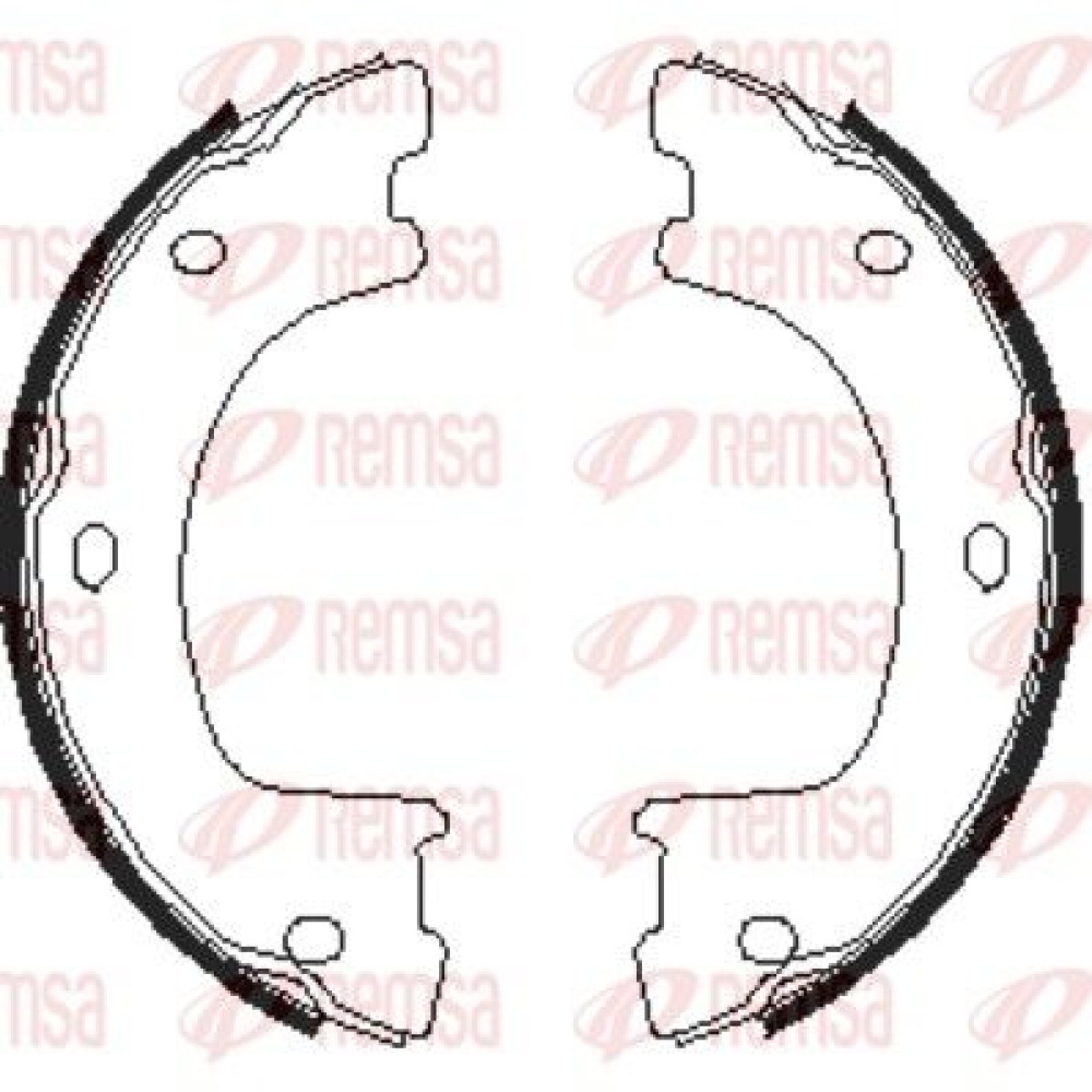 Тормозные колодки барабаны Remsa 467400