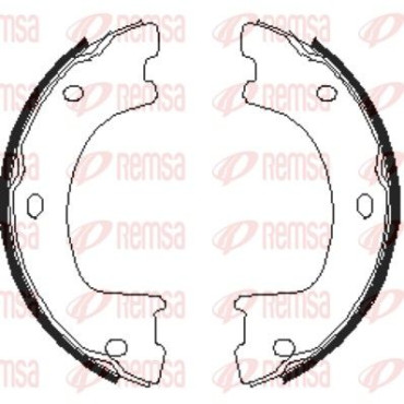 Тормозные колодки барабаны Remsa 467400
