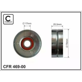 Ролик натяжний без Кронштейна CAFFARO 46900