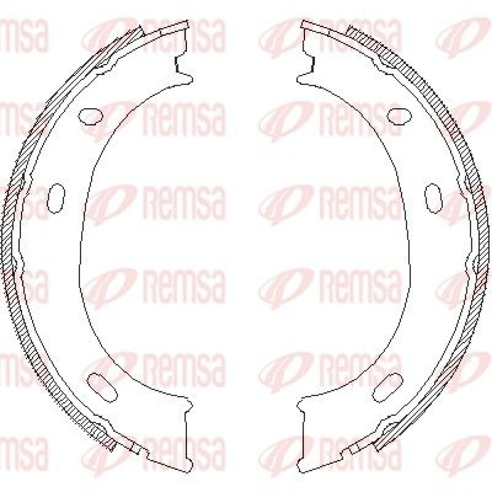 Тормозные колодки барабаны Remsa 471001