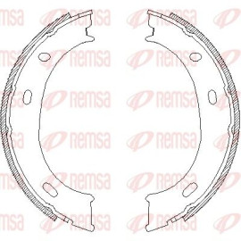 Тормозные колодки барабаны Remsa 471001