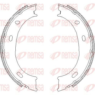 Тормозные колодки барабаны Remsa 471001