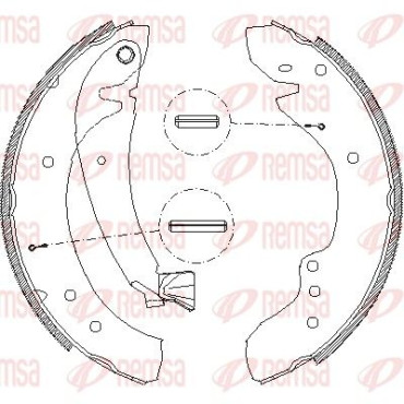 Тормозные колодки барабаны Remsa 471800