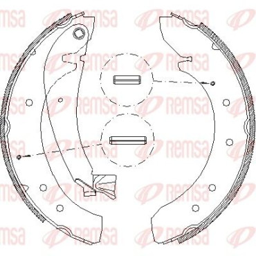Тормозные колодки барабаны Remsa 471900