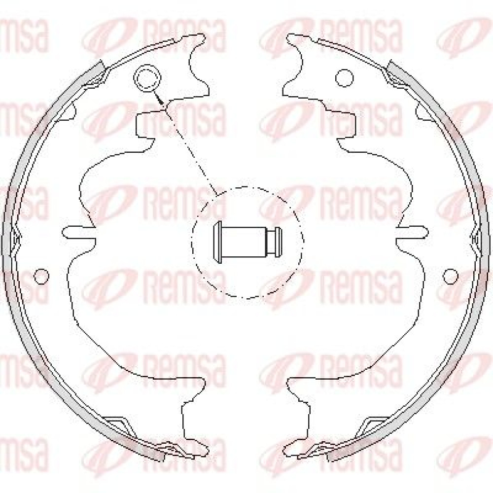 Тормозные колодки барабаны Remsa 472700