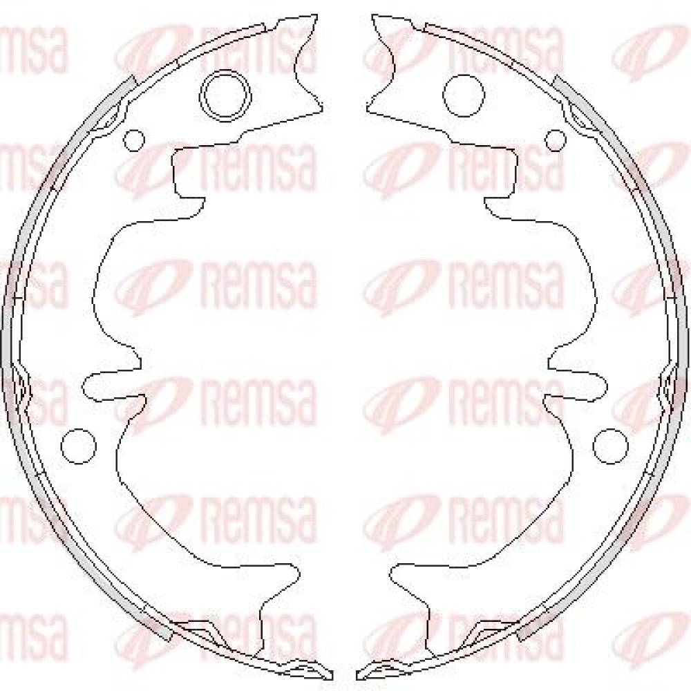 Тормозные колодки барабаны Remsa 473100