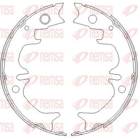Тормозные колодки барабаны Remsa 473100