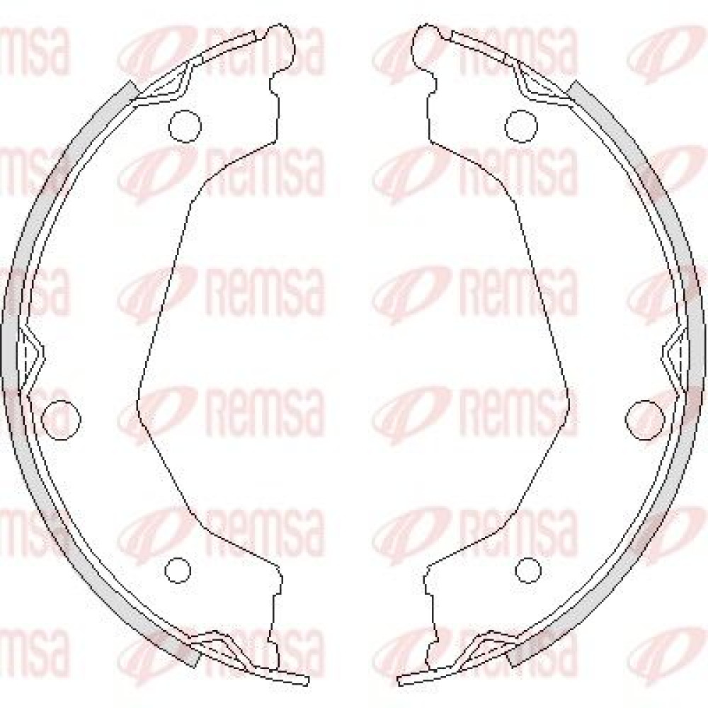 Тормозные колодки барабаны Remsa 473200