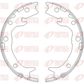 Тормозные колодки барабаны Remsa 473700