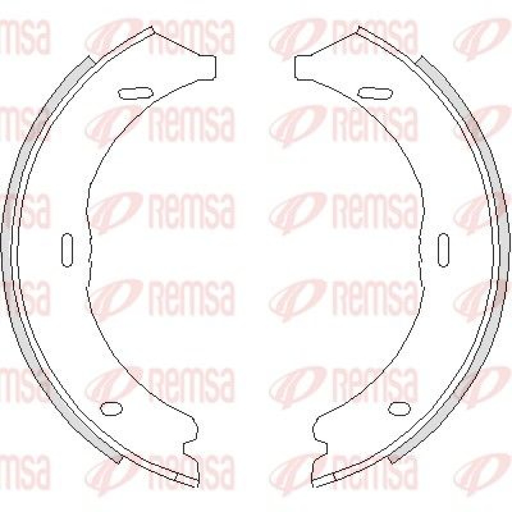 Тормозные колодки барабаны Remsa 474500