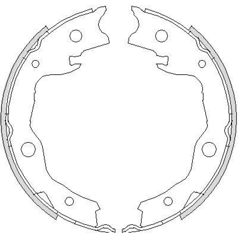 Тормозные колодки барабаны Remsa 475200