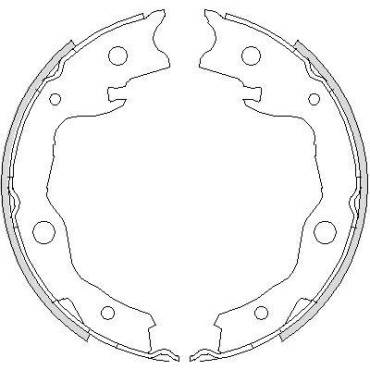 Тормозные колодки барабаны Remsa 475200