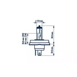 Автолампа R2 12V 45/40W P45t-4 Narva 48121