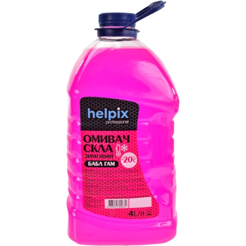 Омивач скла зимовий -20С Bubble gum, 4л. Helpix 4823075804672