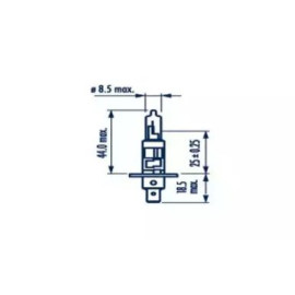 Автолампа H1 55W P14,5S RP50+ 12V 55W P14,5s Narva 48334