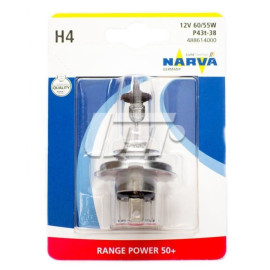 Автолампа H4 60/55W P43t RP50+ 12V 60/55W P43t Narva 48861b1