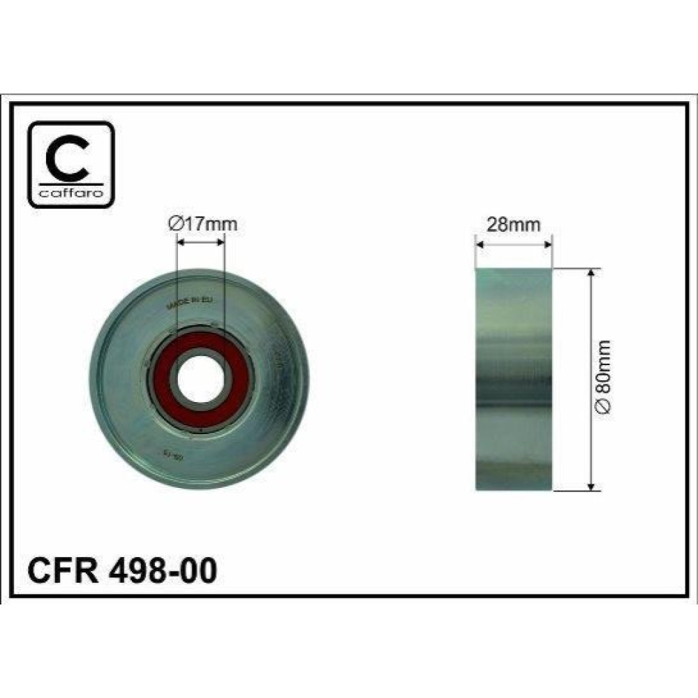 Ролик натяжний CAFFARO 49800
